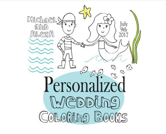 Personalized Coloring Books For Kids
 Wedding Coloring Book Kids Printable Personalized Wedding