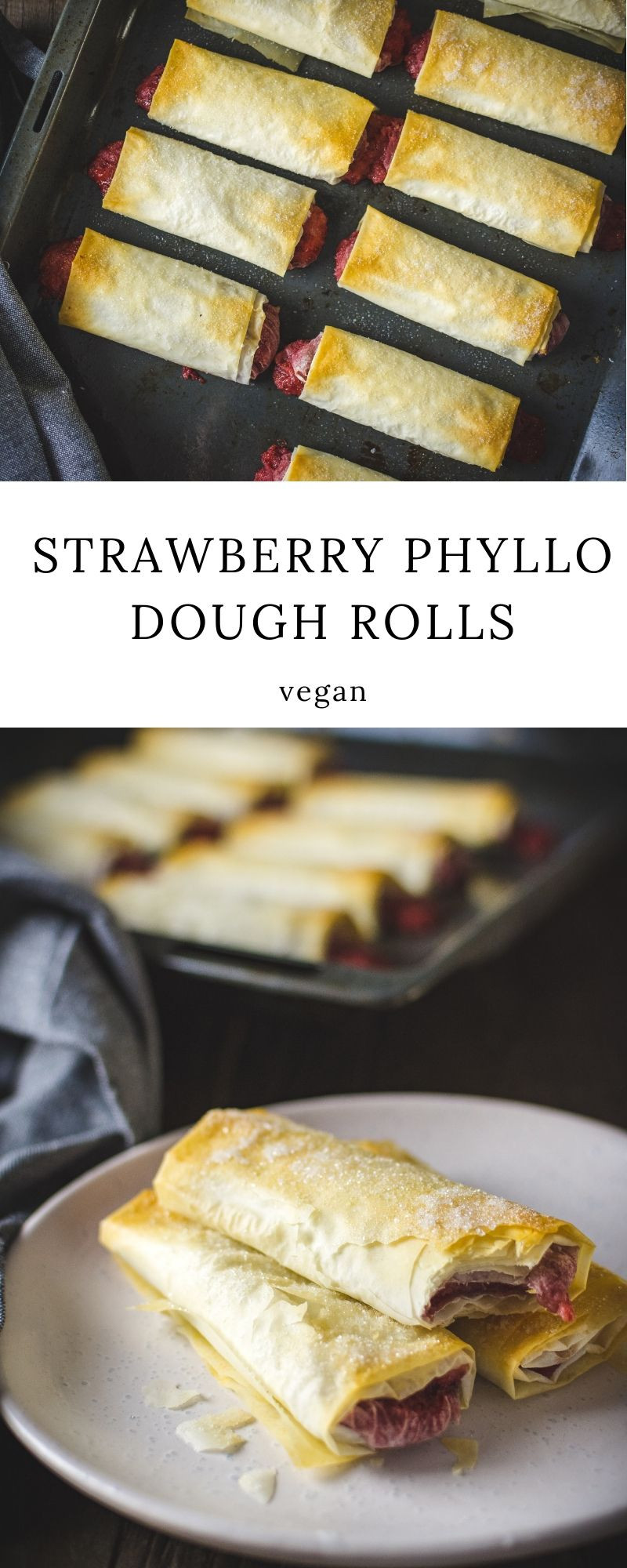 Phyllo Dough Dessert Recipe
 Strawberry phyllo dough rolls Recipe