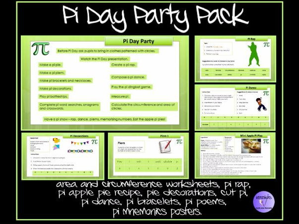 Pi Day Activities 2012
 Pi Day Party Pack Jam Packed Full of Activities for Pi