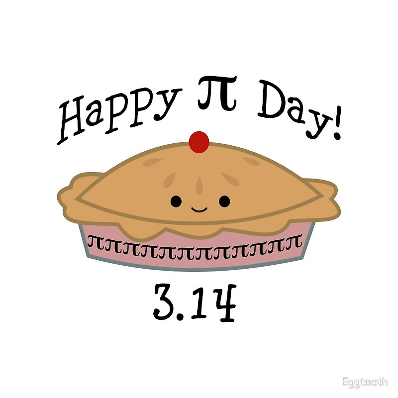 Pi Day Design
 "Adorable Happy Pi Day 3 14 Design" Greeting Cards by