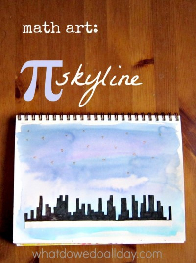 Pi Day Project Ideas For School
 Math Art for Kids Pi Skyline