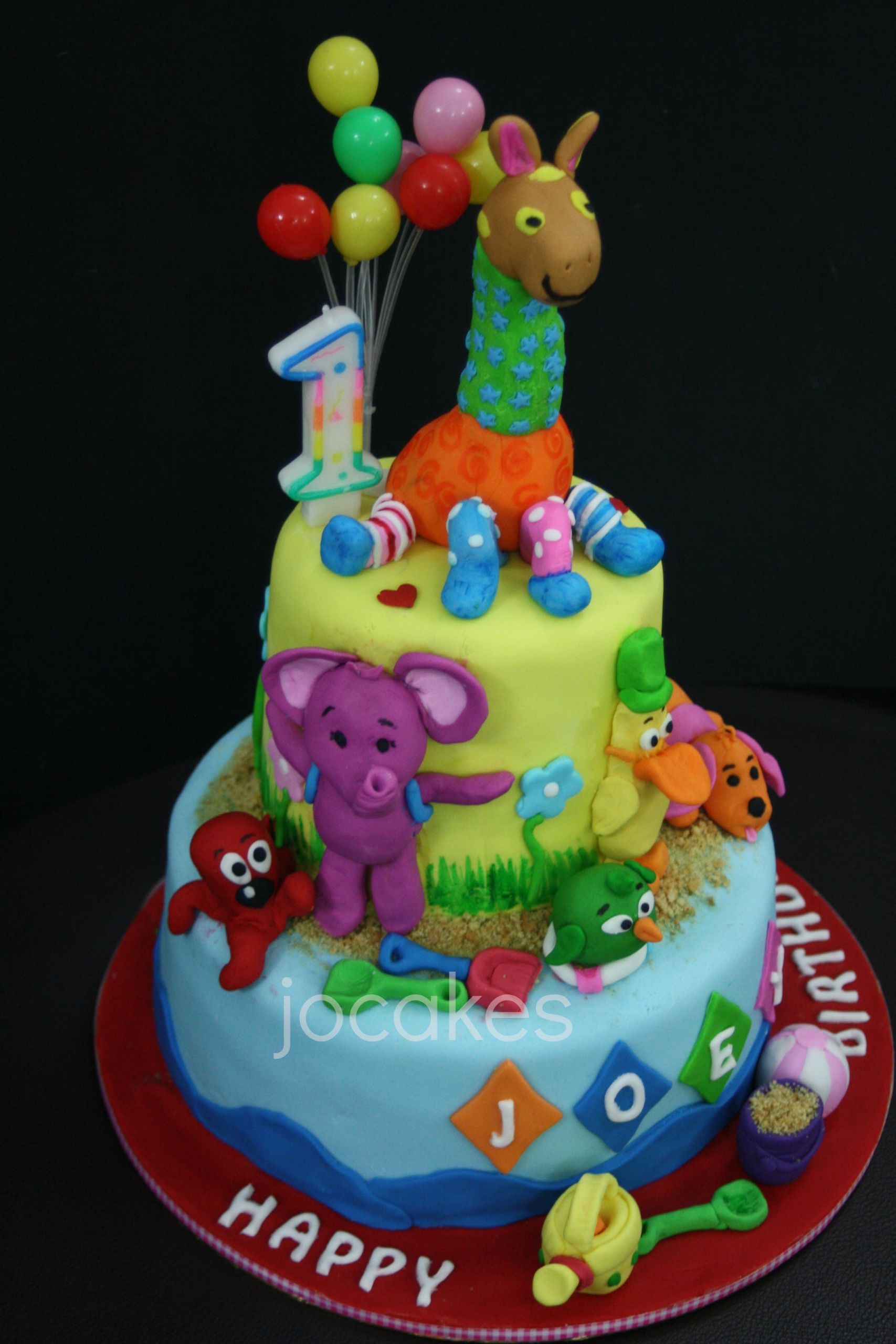 Pictures Of Happy Birthday Cakes
 Girrafe cake for Zoey’s 1st birthday