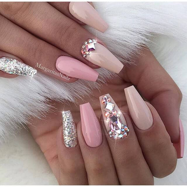 Pink And Glitter Nail Designs
 50 Fabulous Ways to Wear Glitter Nails Like a Boss