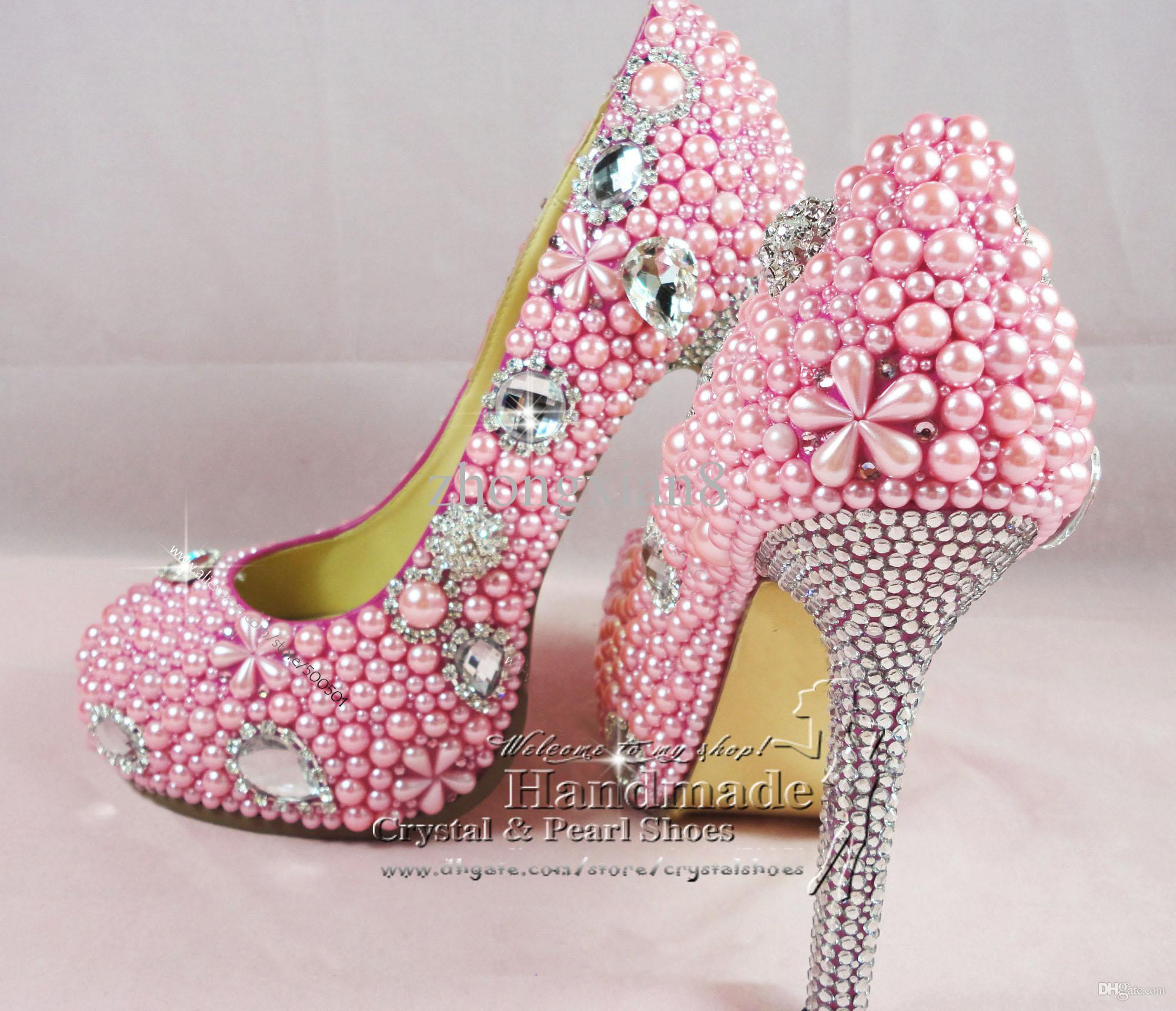 Pink Shoes For Wedding
 Pink Wedding Shoes y La s Bridal High Heel Pink Shoes