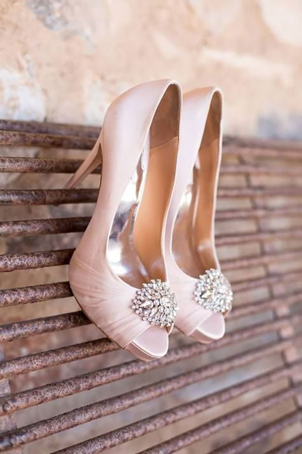 Pink Wedding Shoes
 Romantic Blush Pink Wedding Ideas Confetti