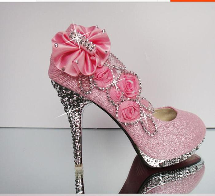 Pink Wedding Shoes
 Some Best Bridal High Heel Collection