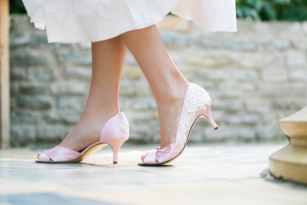 Pink Wedding Shoes
 Wedding Shoes Light Pink Wedding Heels Pink Bridal by
