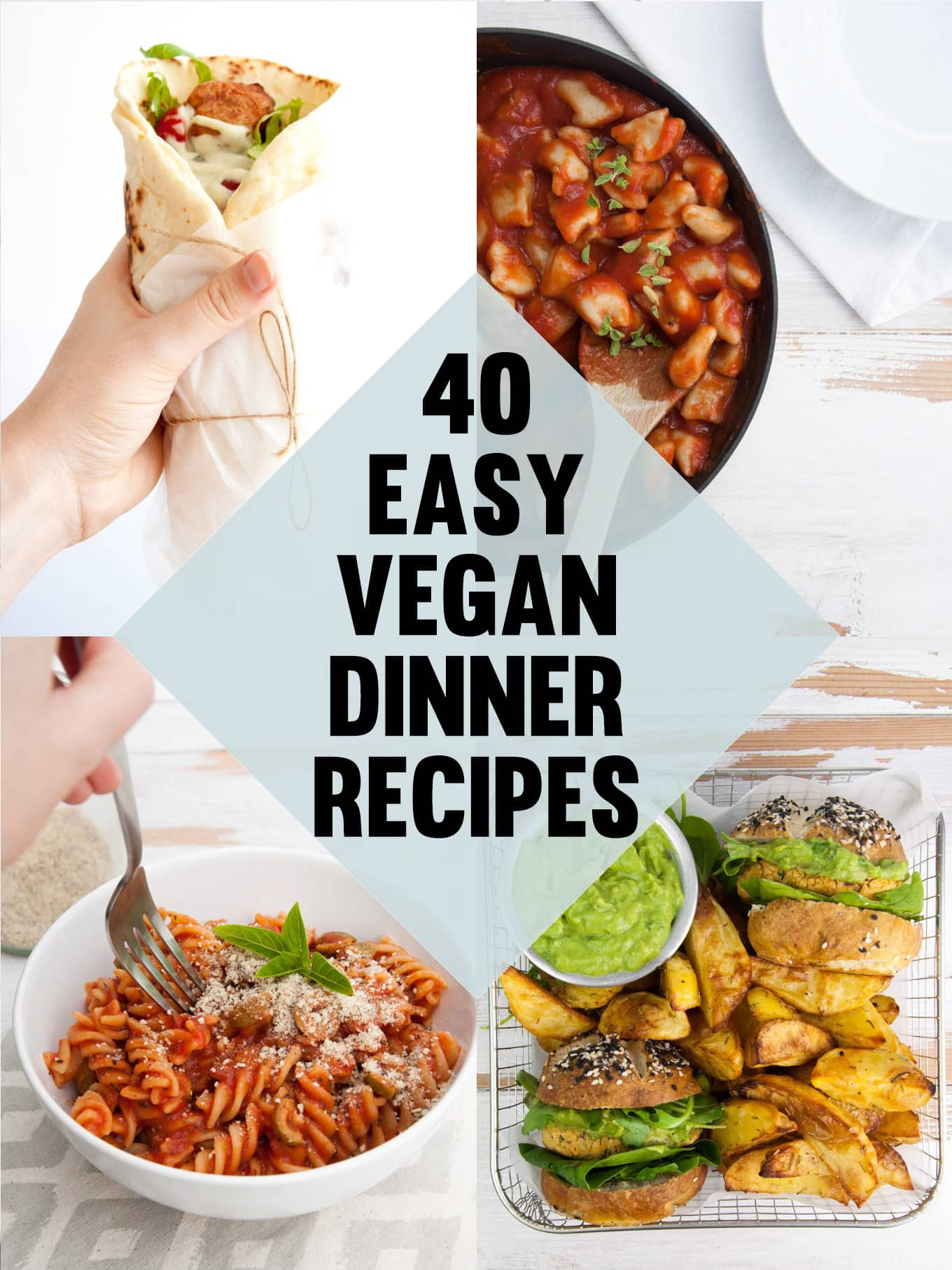 Pinterest Vegan Recipes
 40 Easy Vegan Dinner Recipes