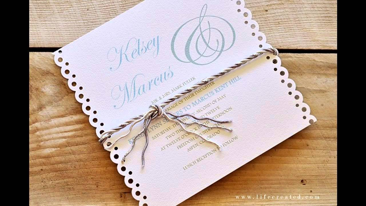 Plain Wedding Invitations
 Easy Simple DIY wedding invitation ideas