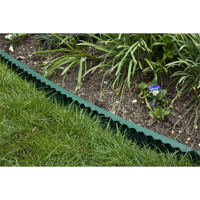 Plastic Landscape Edging
 Apollo Green Plastic Lawn Edging