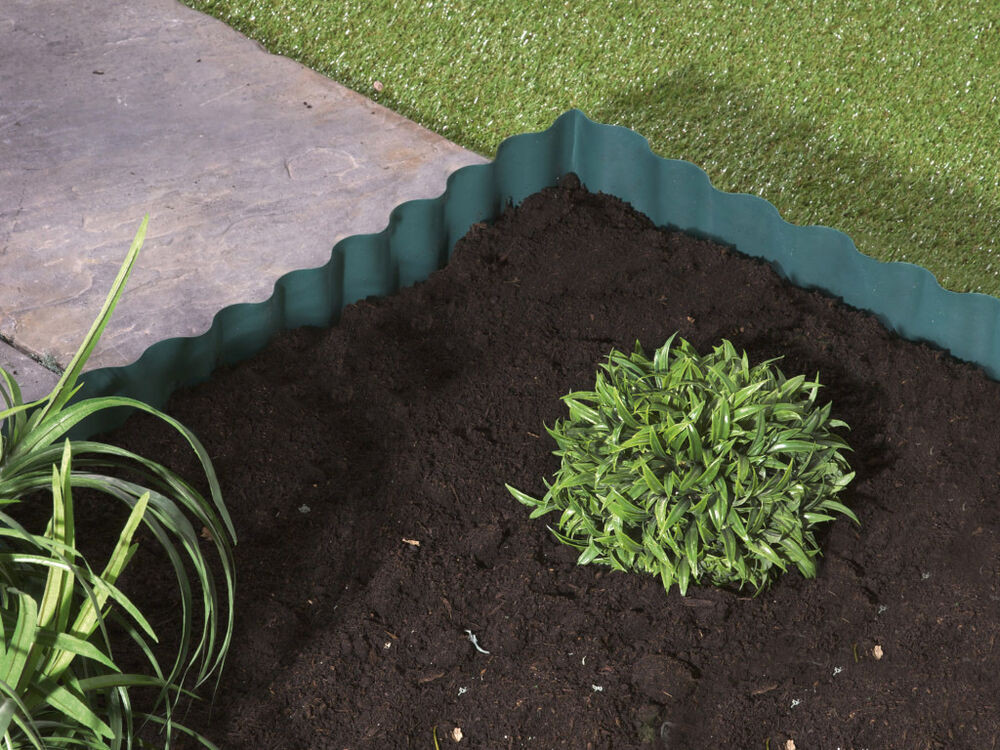 Plastic Landscape Edging
 PLASTIC GARDEN GRASS LAWN EDGE EDGING BORDER FENCE WALL