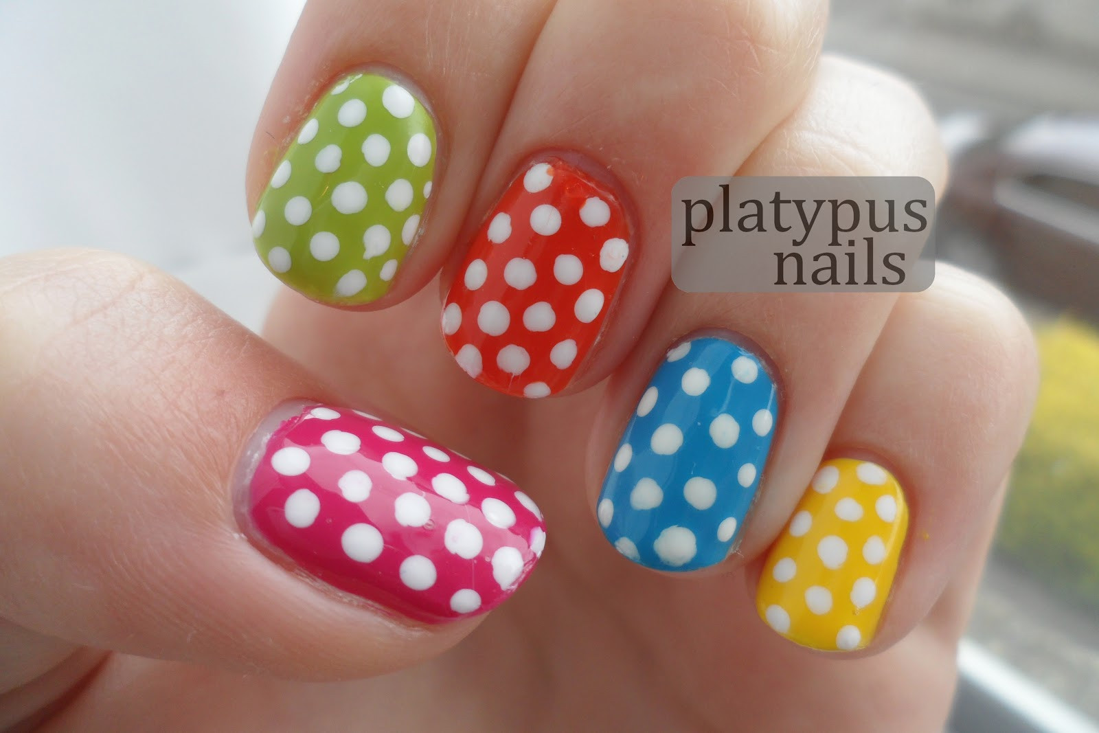 Polka Dot Nail Designs
 loonyplatypus [nails] Day 11 Polka Dot Nails