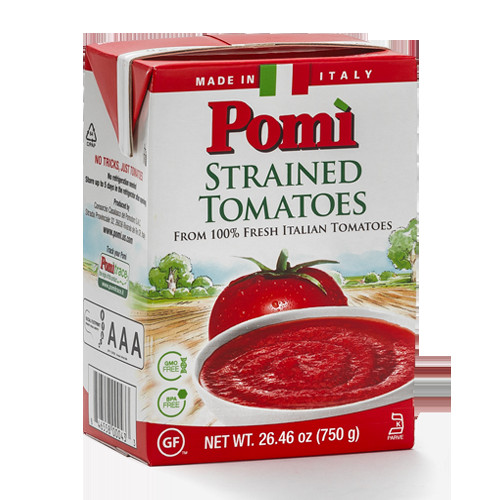 Pomi Tomato Sauce
 Pomì Strained Tomatoes 750 g