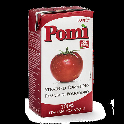 Pomi Tomato Sauce
 Pomì Strained Tomatoes