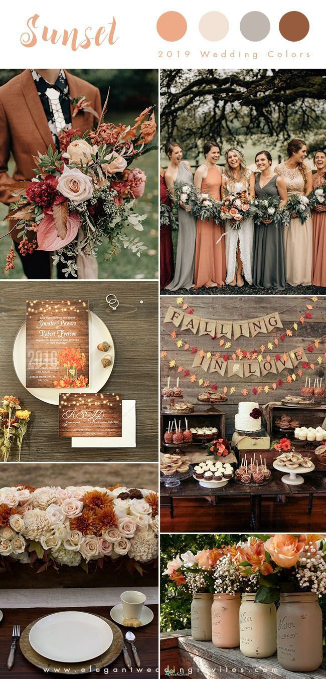 Popular Fall Wedding Colors
 Top 10 Wedding Color Trends We Expect to See in 2019