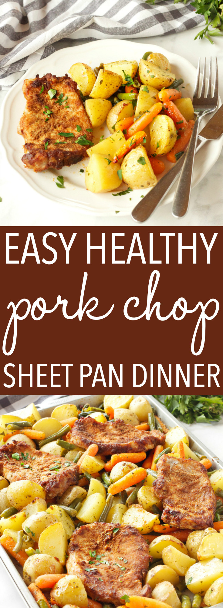 Pork Sheet Pan Dinners
 Easy Pork Chop Sheet Pan Dinner Weeknight Meal The
