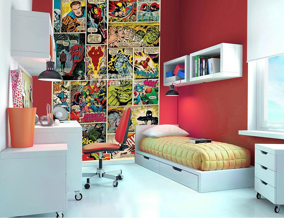 Posters For Bedroom Walls
 MARVEL IC KIDS FUN WALLPAPER MURAL PHOTO WALL PAPER