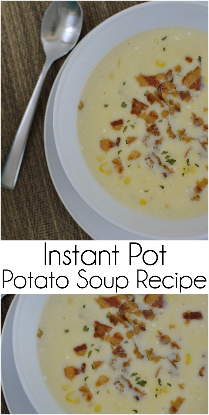 Potato Soup In Instant Pot
 Instant Pot Potato Soup Our Thrifty Ideas