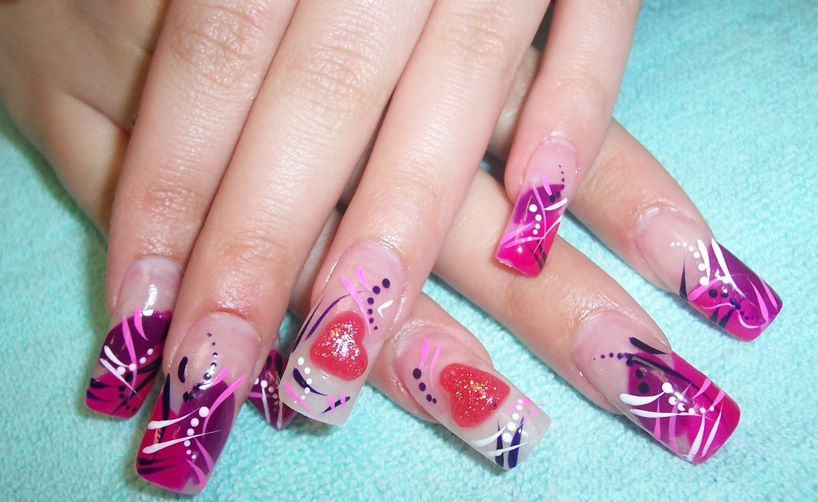 Pretty Acrylic Nail Designs
 valentine s day nail designs Ideas How to Decorate nails
