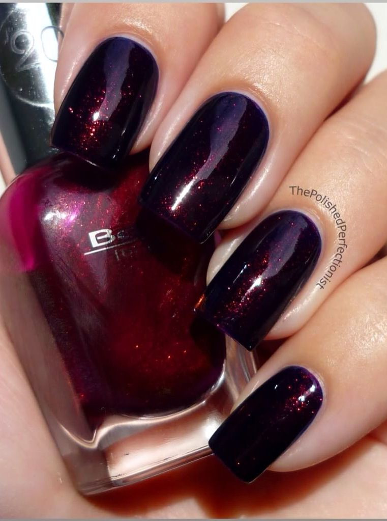 Pretty Polished Nails
 Pretty dark red Nail polish Nails