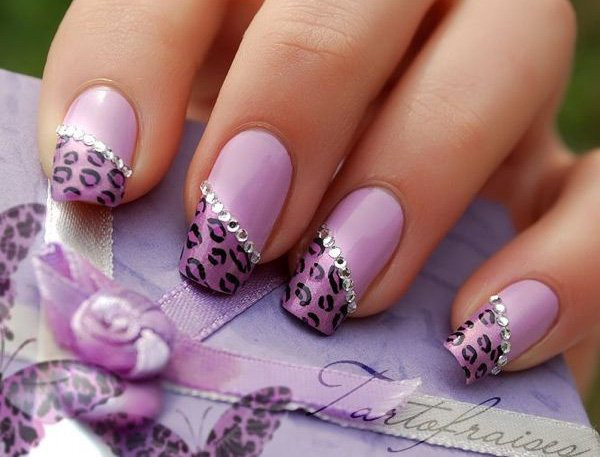 Pretty Purple Nails
 21 Wild Leopard Print Nail Designs for 2016 Pretty Designs