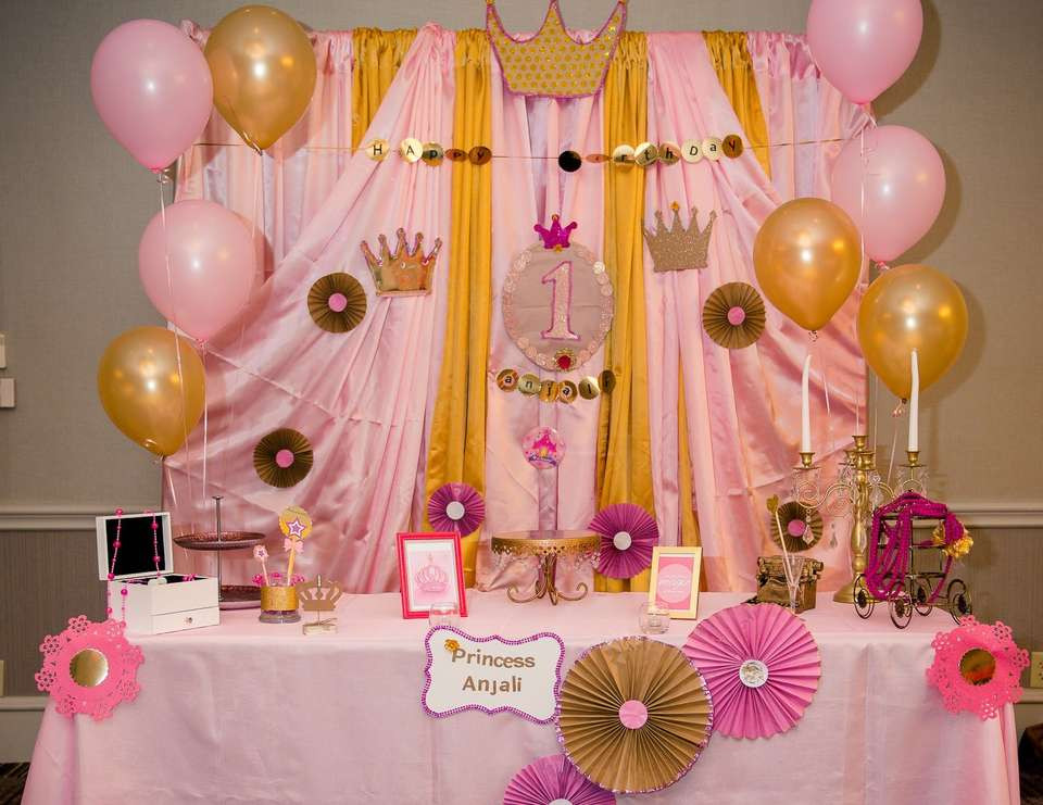 Princess 1st Birthday Decorations
 Princess theme Birthday "Princess Anjali 1st birthday