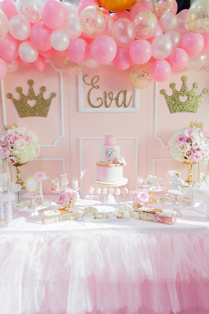 Princess 1st Birthday Decorations
 Kara s Party Ideas Magical Princess Birthday Party