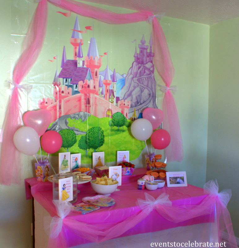 Princess Birthday Party Decorations
 Disney Princess Birthday Party Ideas Food & Decorations