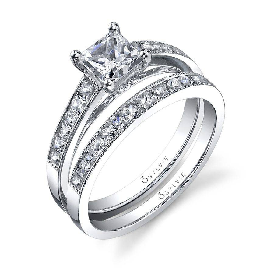Princess Cut Wedding Rings
 Célestine Princess Cut Solitaire Engagement Ring SY709