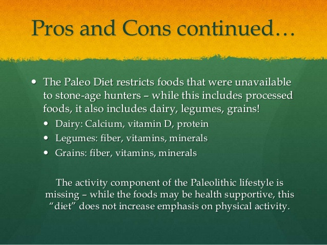 Pros And Cons Of Paleo Diet
 Paleo Diet
