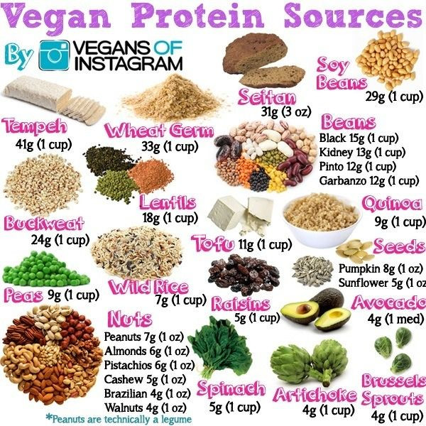 Protein Vegetarian Diets
 Protein Sources in a Vegan t