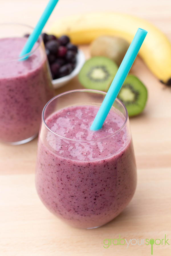 Purple Smoothies Recipes
 Healthy Purple Smoothie Grab Your Spork