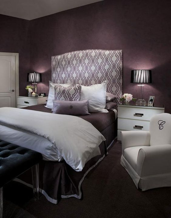 Purple Wall Decor For Bedrooms
 21 Stunning Purple Bedroom Designs For Your Home