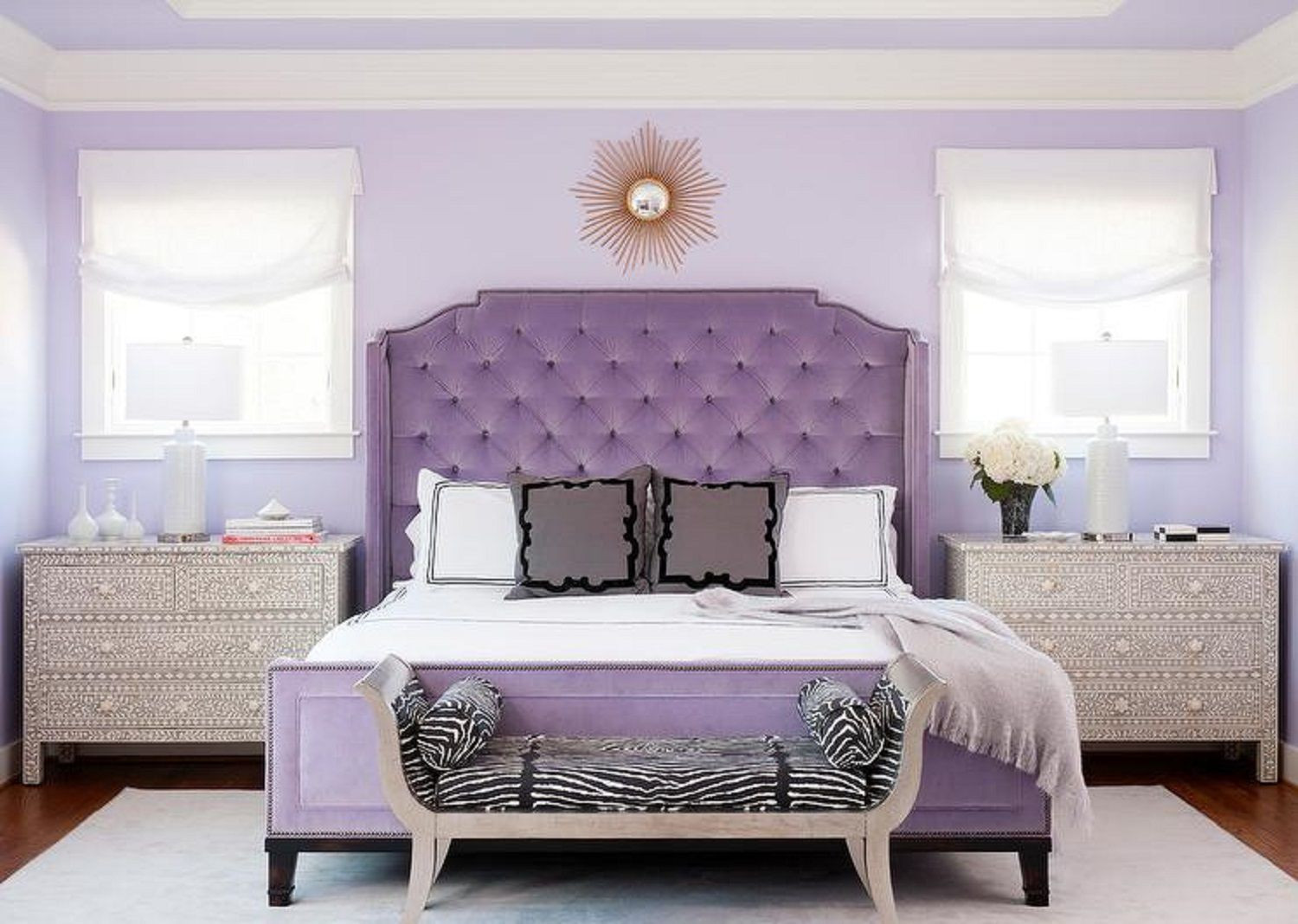 Purple Wall Decor For Bedrooms
 Purple Bedrooms Tips and Decorating Ideas