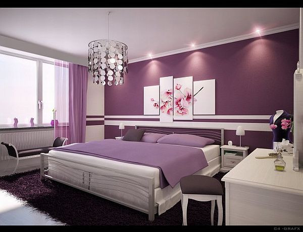 Purple Wall Decor For Bedrooms
 How To Decorate A Bedroom With Purple Walls