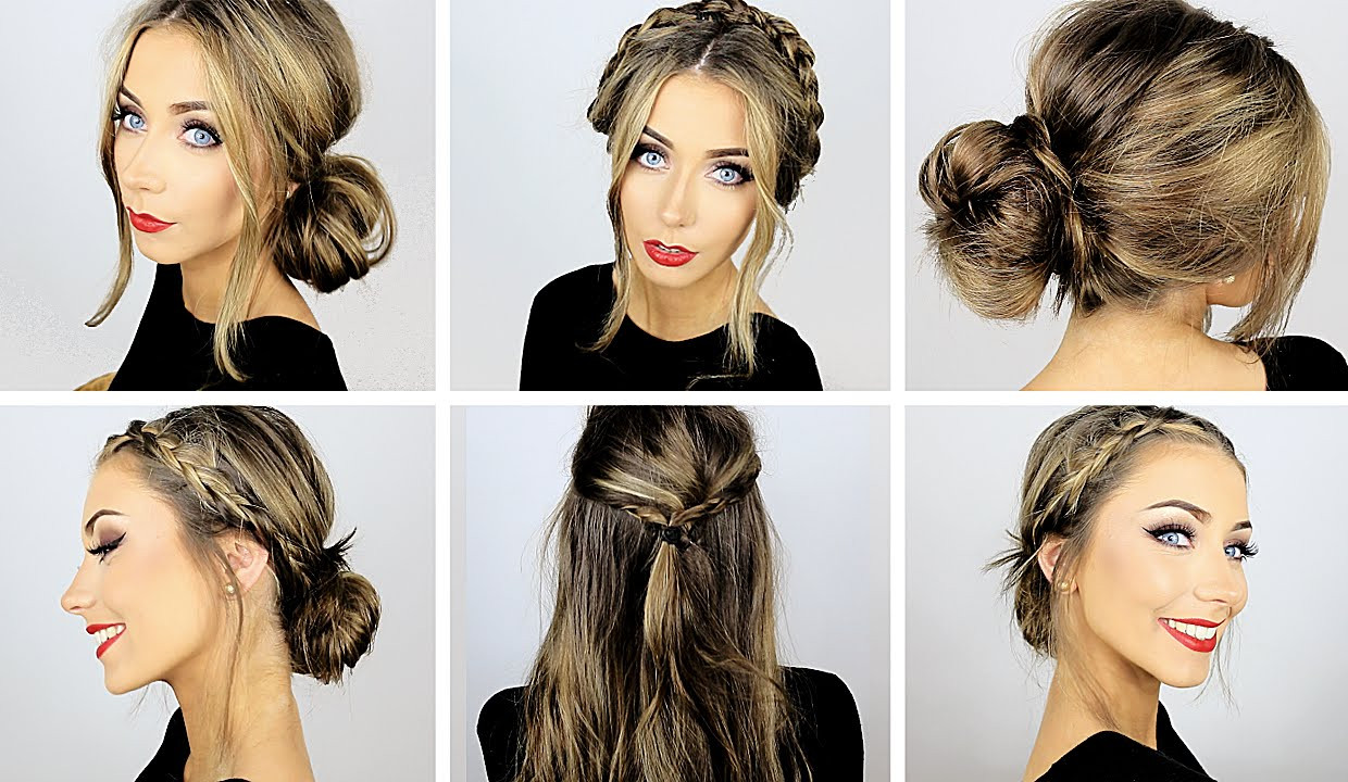Quick And Cute Hairstyles
 5 Easy Heatless Hairstyles for Work & School ♡ Danielle
