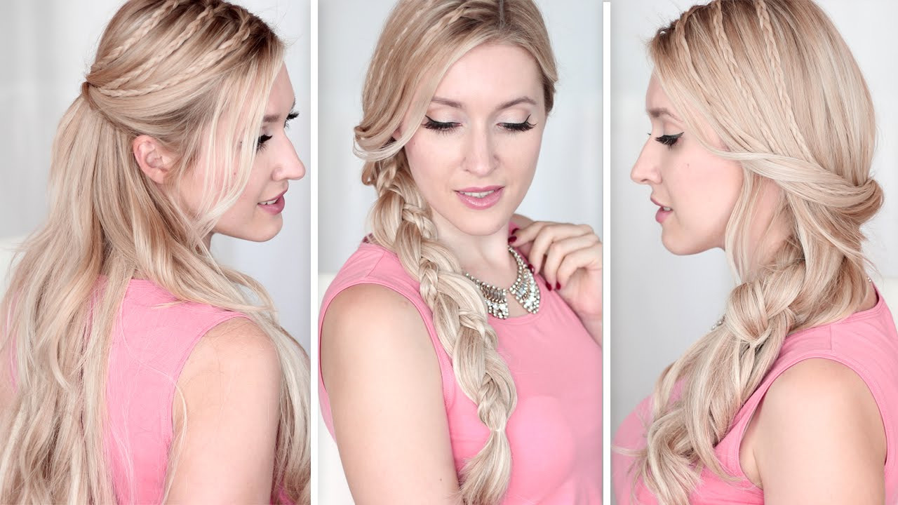 Quick And Cute Hairstyles
 Long hair tutorial Running late hairstyles for school