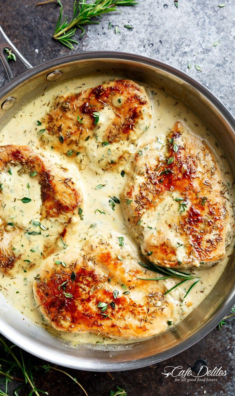 Quick Chicken Recipes For Dinner
 Quick And Easy Creamy Herb Chicken filled with so much