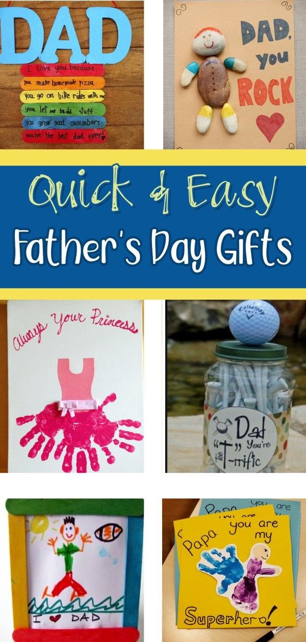 Quick DIY Father'S Day Gifts
 DIY Father s Day Gifts from Kids Quick & Easy Gifts for