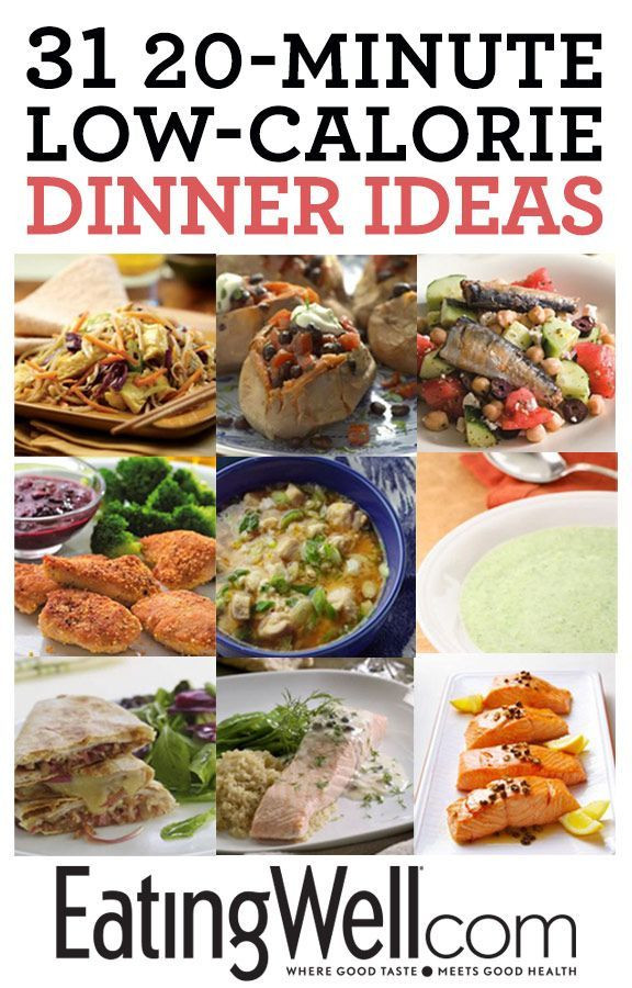 Quick Low Calorie Dinners
 Healthy dinner inspiration for fast low calorie meals