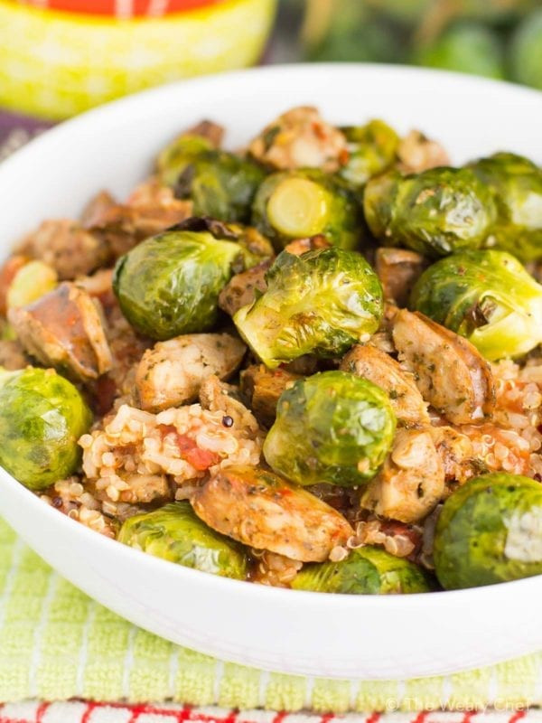 Quinoa Dinner Recipes
 30 Minute Quinoa Recipe with Sausage and Brussels Sprouts