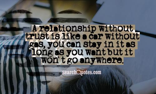 Quote About Trust In A Relationship
 QUOTES ABOUT NO TRUST IN RELATIONSHIPS image quotes at