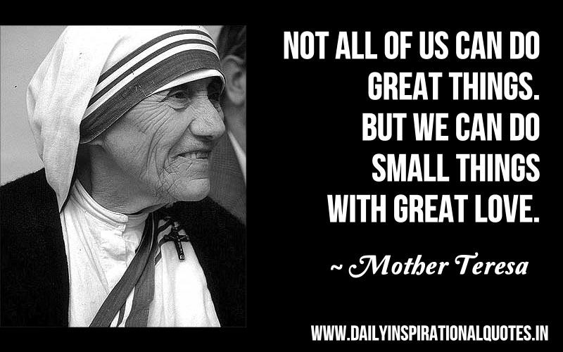 Quote Of Mother Teresa
 Life of Yi
