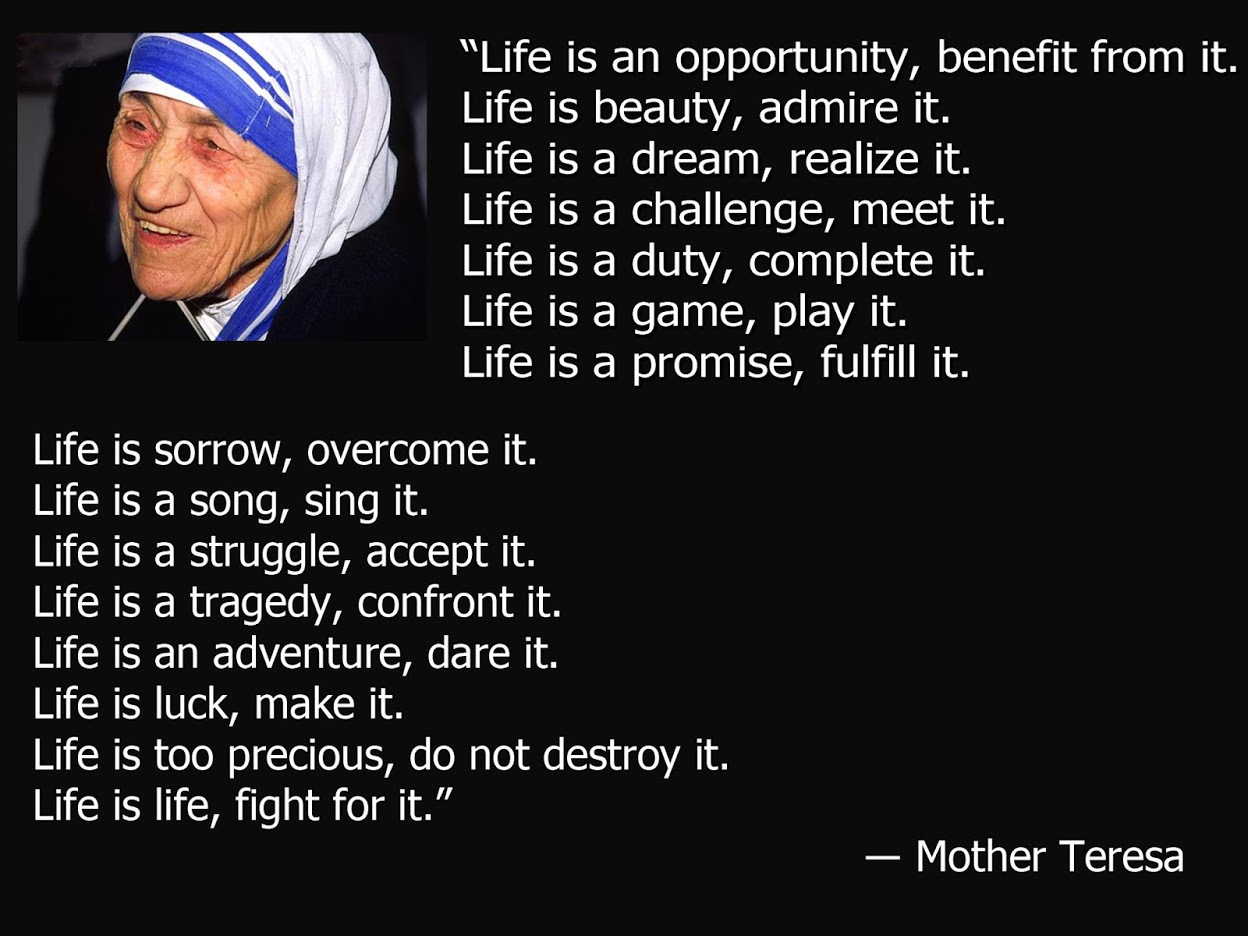 Quote Of Mother Teresa
 Mother Teresa Quotes