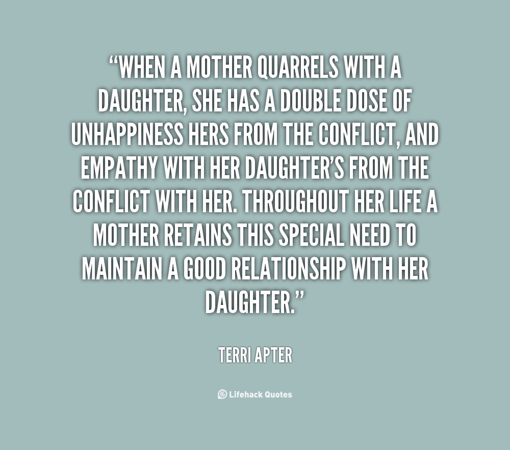 Quote On Mothers And Daughters
 Humorous Mother Daughter Quotes QuotesGram