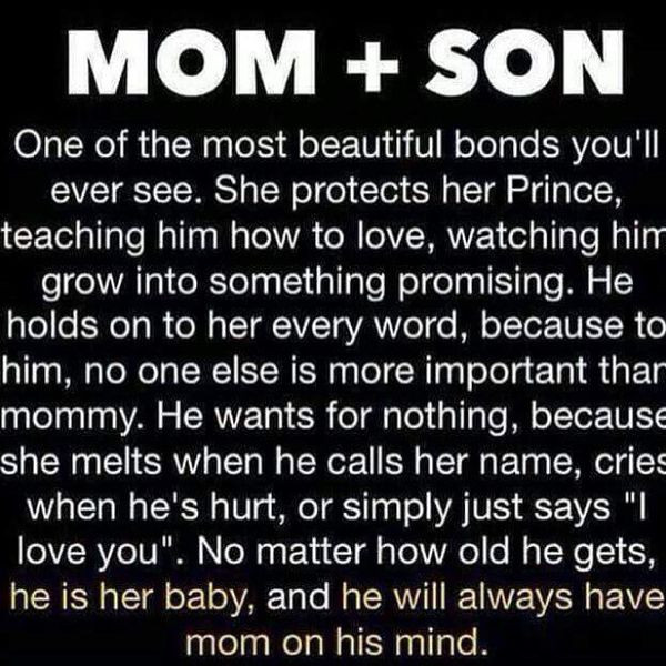 Quotes From Mothers To Sons
 Mother and Son Quotes 50 Best Sayings for Son from Mom