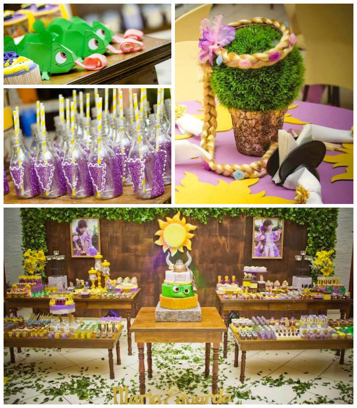 Rapunzel Birthday Party Decorations
 Kara s Party Ideas Tangled Rapunzel Themed Birthday Party