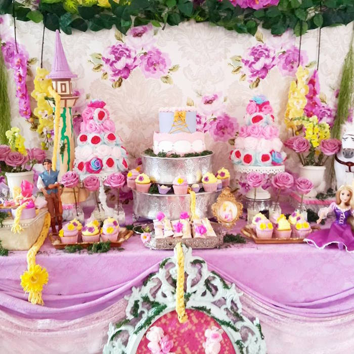 Rapunzel Birthday Party Decorations
 Kara s Party Ideas Rapunzel Tangled Themed Birthday Party