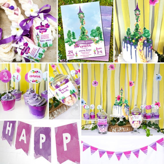 Rapunzel Birthday Party Decorations
 Rapunzel Party Decorations Rapunzel Party Princess Party