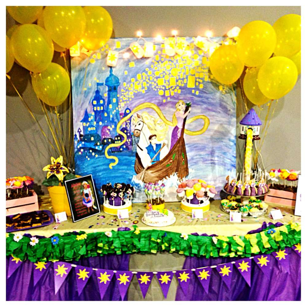 Rapunzel Birthday Party Decorations
 Rapunzel Tangled Princess Birthday Party Ideas